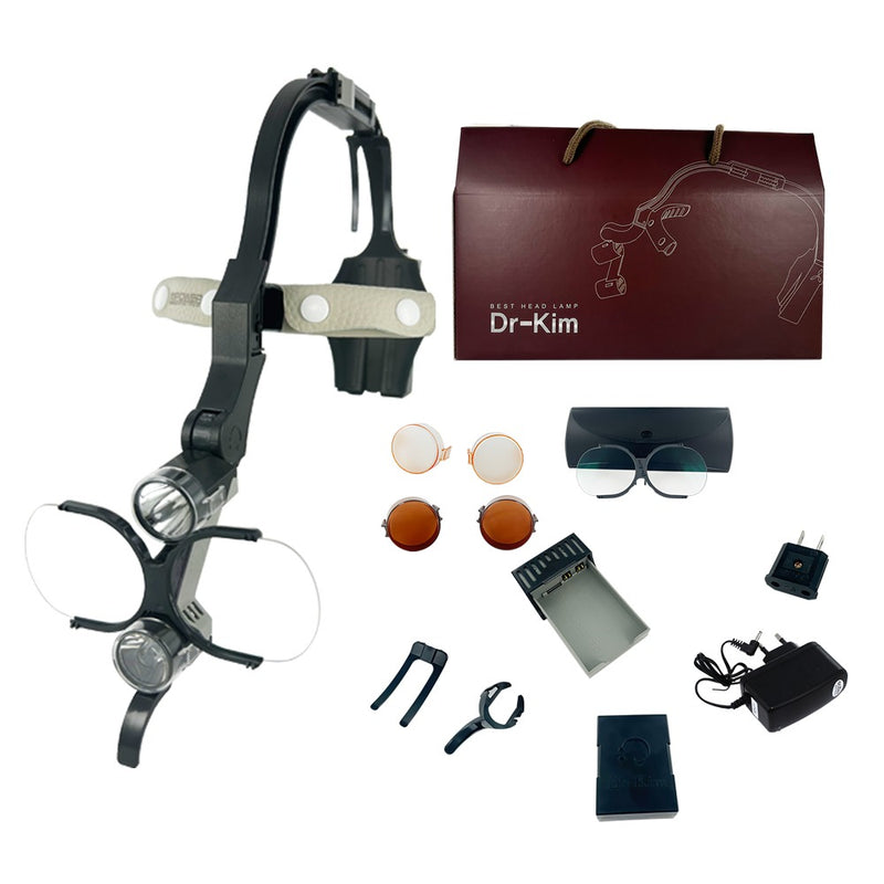 Dr. Kim LED Surgical Headlamp – Black Kit