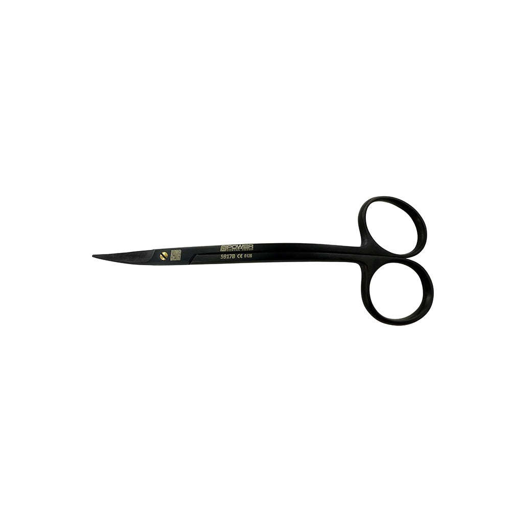 LaGrange Super Cut Suture Scissors – Double Curved, 4.5 in (11.5 cm) – Black Titanium