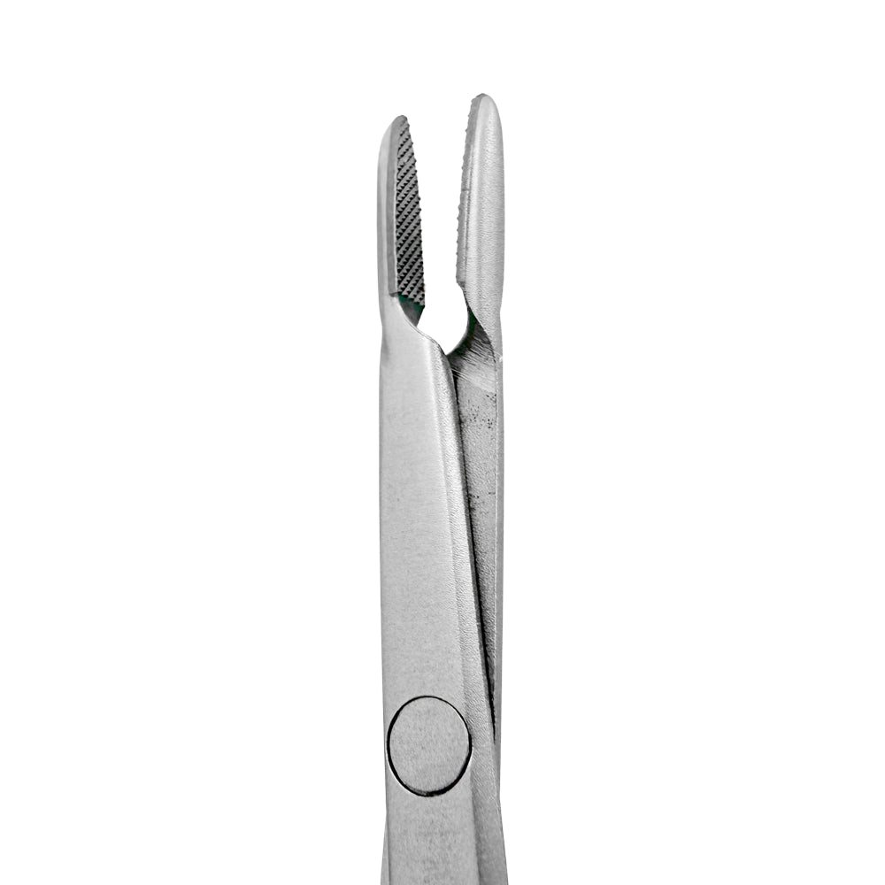 Close-up of tungsten carbide tips on LASCHAL Castroviejo lock needle holder