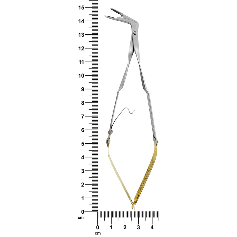 LASCHAL Universal RAPTOR Forceps with ruler showing 14.75 cm overall length