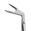 Close-up of 75 degree angled jaws on LASCHAL Universal RAPTOR Forceps