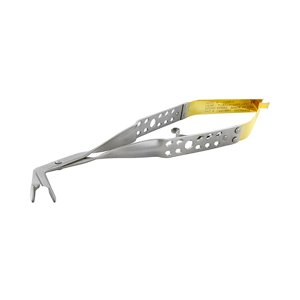 Angled view of LASCHAL RAPTOR Forceps with Thumlok locking handle