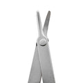 Curved working-end detail of LASCHAL SofTouch suture scissors with blunt tips