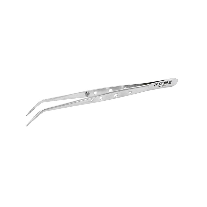 Angled view of London College Tissue Forceps with perforated handle, 15 cm – SKU 6517