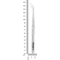 Measurement view showing 15 cm (5.9 in) overall length of London College Tissue Forceps – SKU 6517