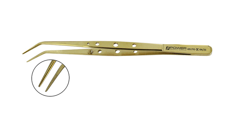 London College Tissue Forceps, 16 cm, 24K Gold-Titanium Coated – SKU 6517G