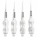 Luxator Kit – Curved Luxators 2 mm, 3 mm, 4 mm, and 5 mm Front View
