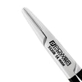 Detailed view of tungsten carbide gripping surfaces on Mayo–Hegar Black Edition needle holder