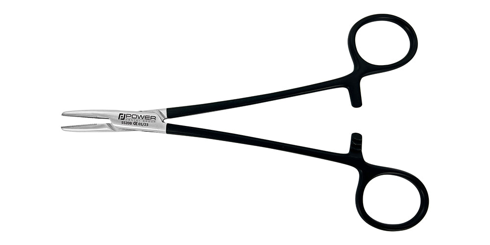 Additional view of straight Mayo–Hegar needle holder in Black Edition, 16 cm