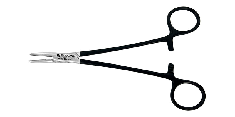Additional view of straight Mayo–Hegar needle holder in Black Edition, 16 cm