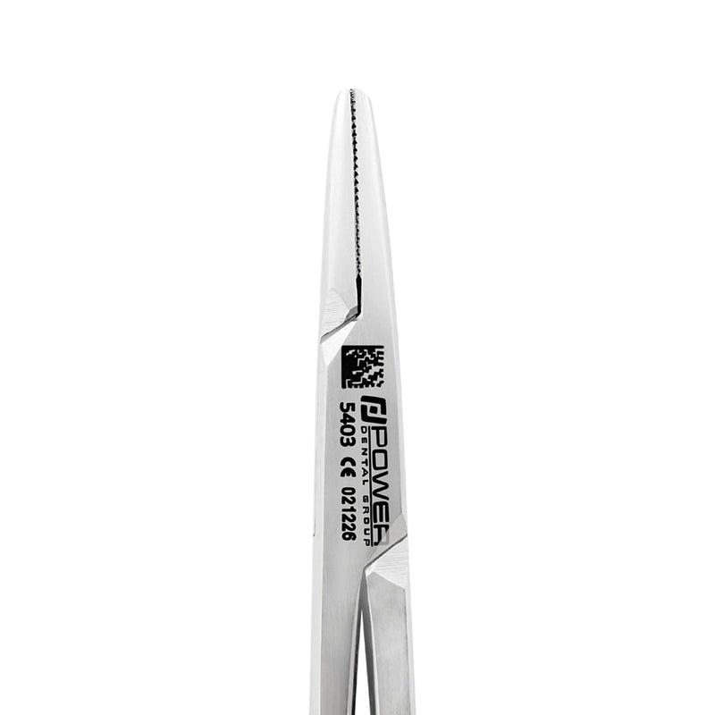 Detailed view of the needle-gripping end of Mayo–Hegar needle holder SKU 5403