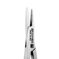 Close-up of the straight working jaws of a 16.5 cm Mayo–Hegar needle holder