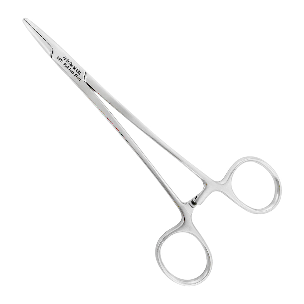 Mayo-Hegar straight needle holder, 6.5 in (16.5 cm), surgical-grade stainless steel, SKU 5403W
