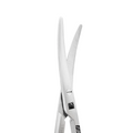 Close-up of curved Metzenbaum scissors blades for controlled soft-tissue cutting