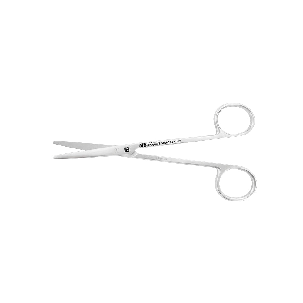 Metzenbaum Scissors – Curved, 5.7 in, shown open for angled surgical cutting access