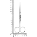 Metzenbaum Scissors – Straight, 5.7 in (14.5 cm), shown with measurement scale