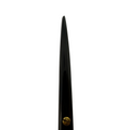 Tip close-up of straight Metzenbaum Super Cut suture scissors with black titanium finish