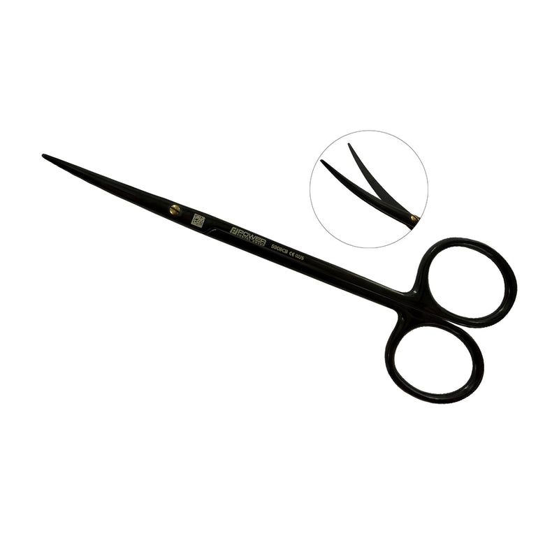 Metzenbaum Super Cut Suture Scissors – Curved, 5.7 in (14.5 cm) – Black Titanium