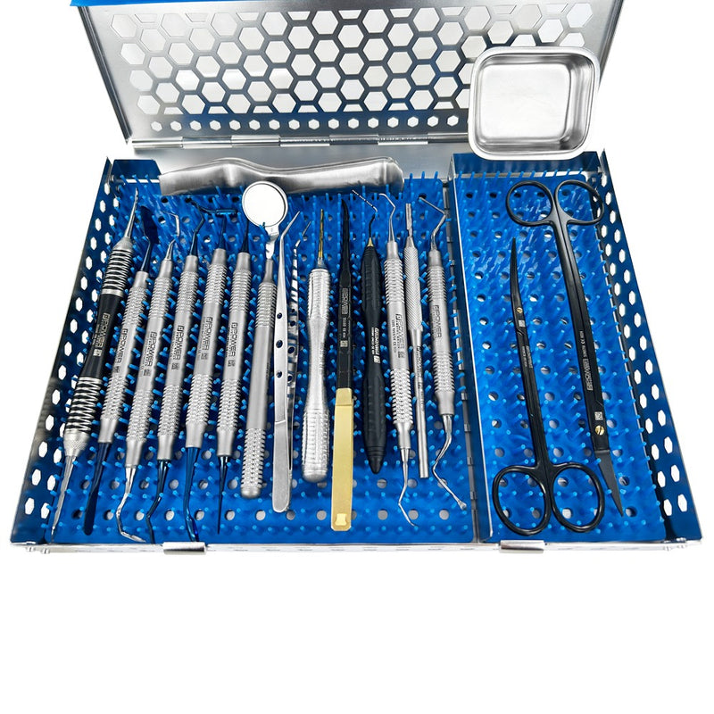 Misch Implant Institute – Surgical Kit, Set of 18 with Cassette