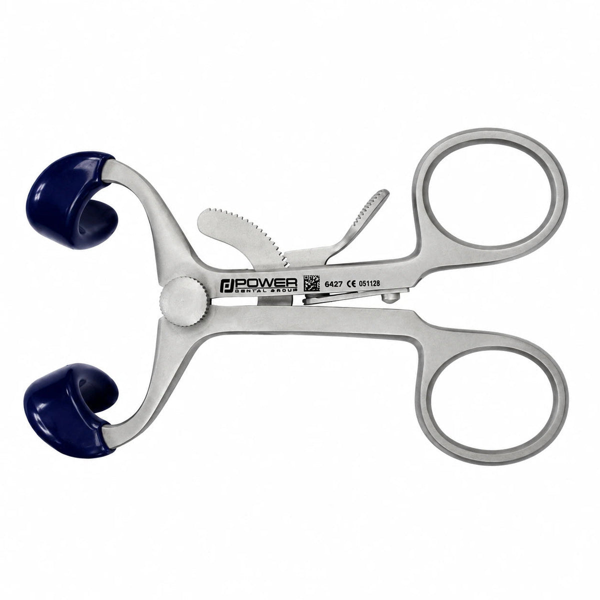 Alternate view of the child Molt mouth gag / mouth prop with blue tips – SKU 6427