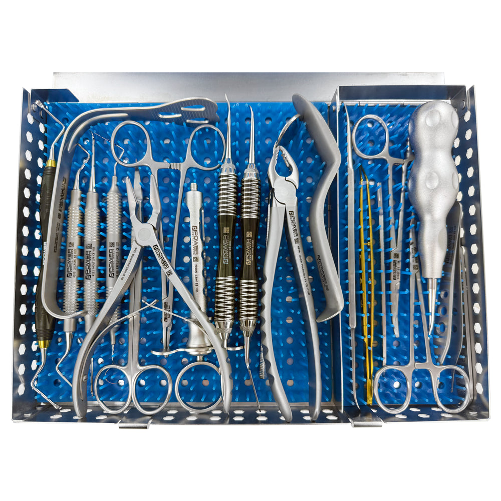 ORCAA Symposium Kit – open cassette showing organized surgical instruments