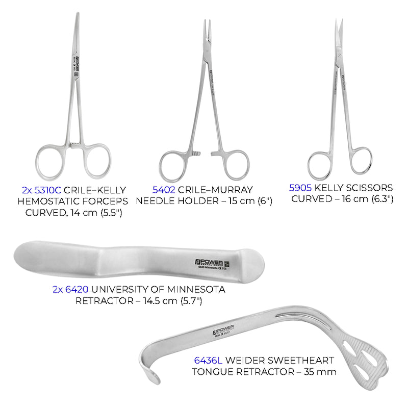 ORCAA Symposium Kit – hemostats, retractors, and surgical scissors