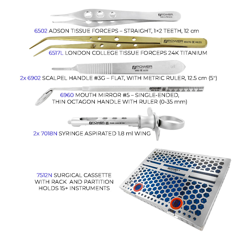 ORCAA Symposium Kit – accessory instruments and surgical cassette