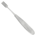 Orthodontic band setter with serrated working surface
