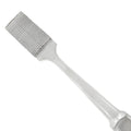 Close-up of serrated working surface on orthodontic band setter