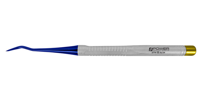 Full view of Accu Lux-Tome large distal 4 mm serrated luxating elevator