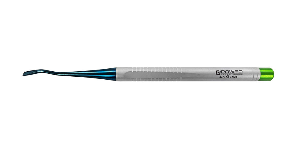 Full view of Accu Lux-Tome large mesial 3.8 mm serrated luxating elevator