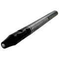 Close-up of screw-lock collet blade holder on Black Edition micro blade scalpel handle, no blade