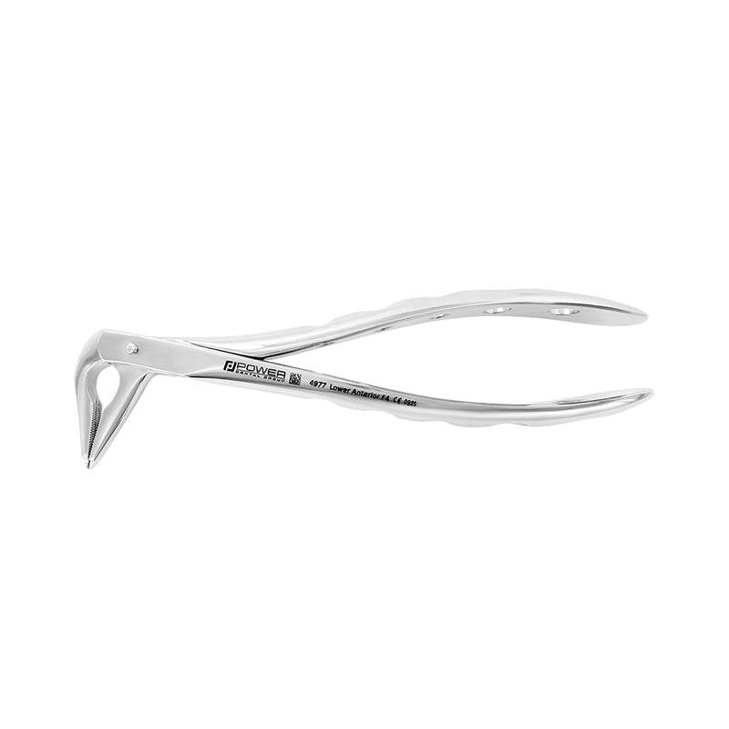 Power Atraumatic Extraction Forceps Ash F4 for lower anteriors with modified slim beaks – SKU 4977