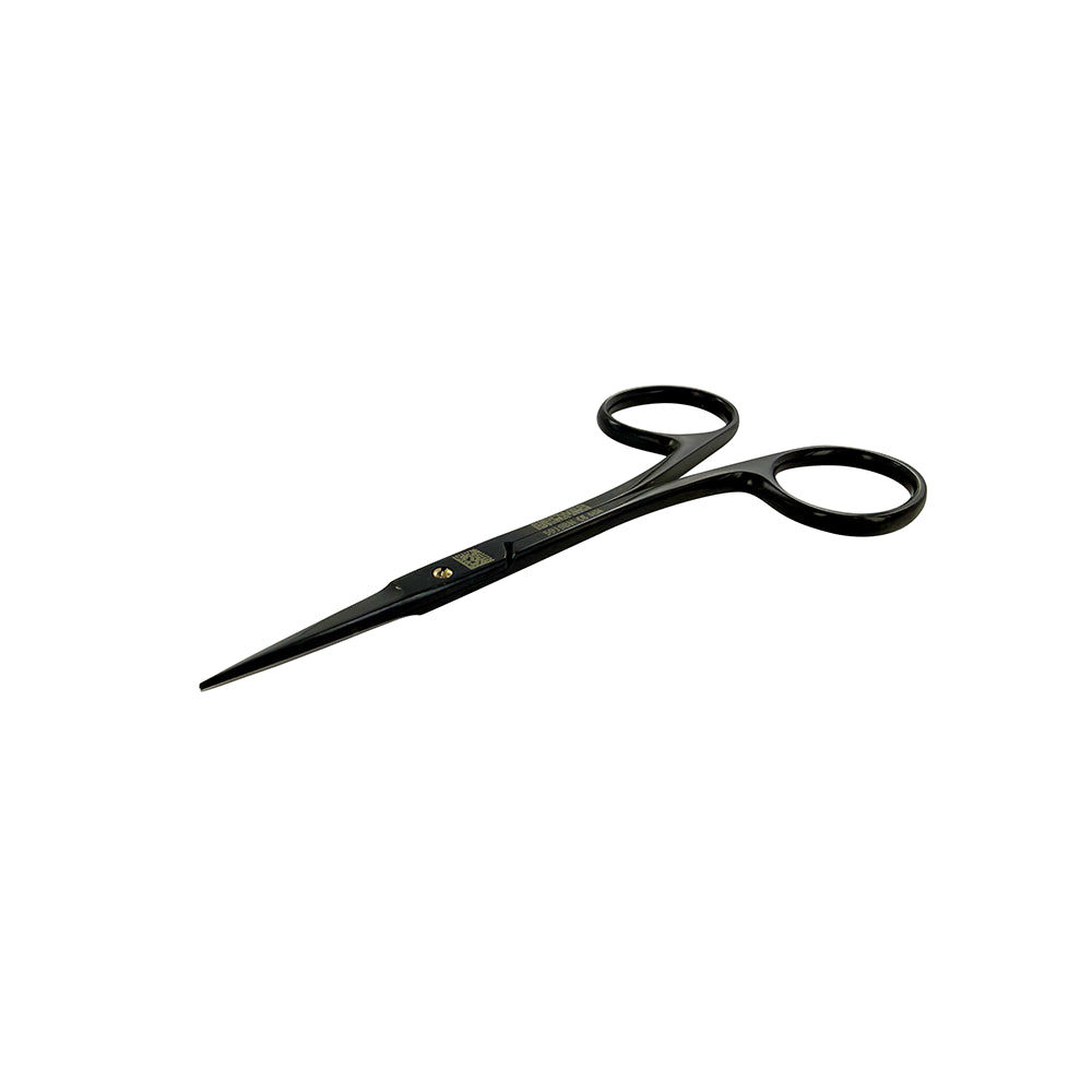Angled product view of straight Power Bow Iris scissors