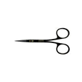 Closed full-length view of straight Power Bow Iris scissors