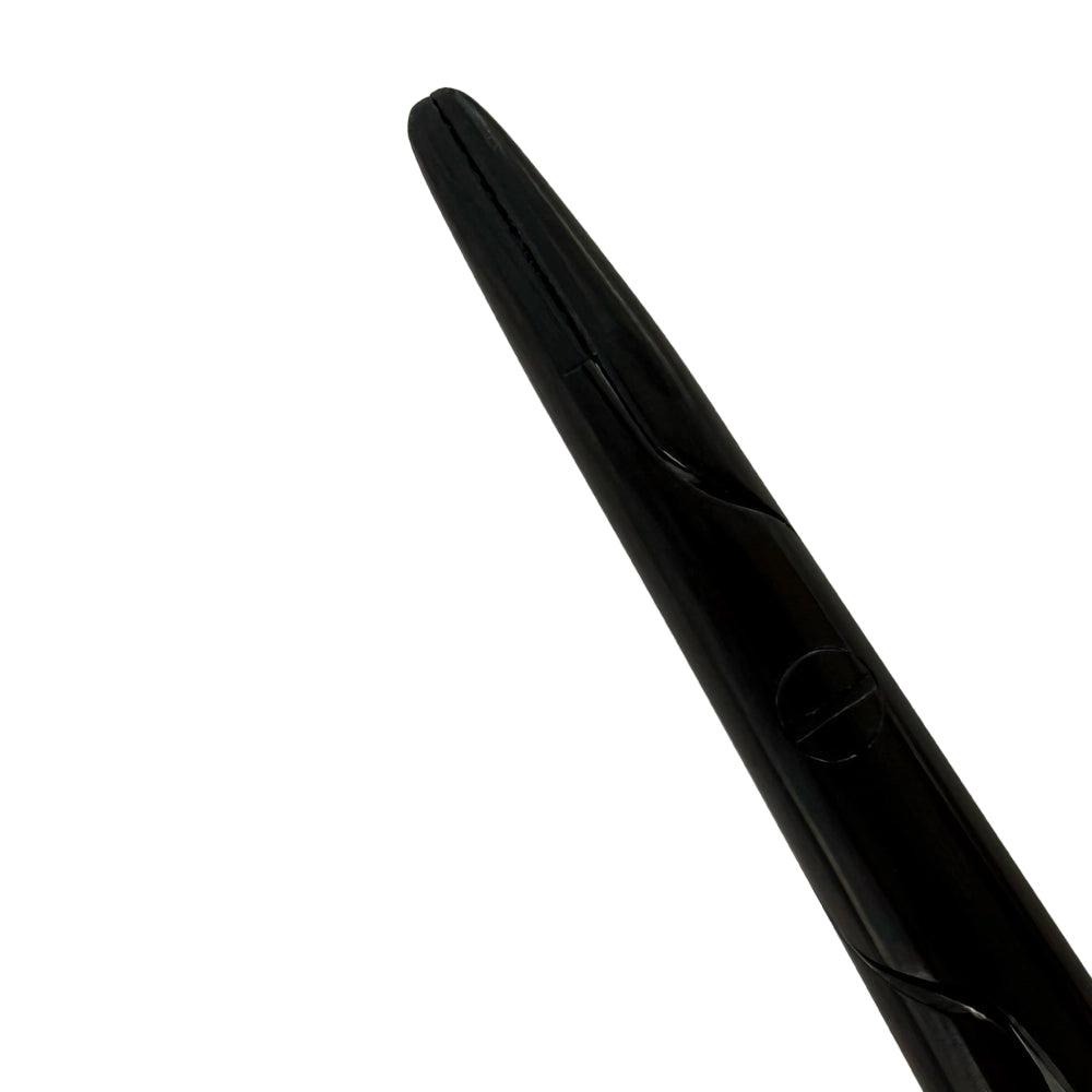 Close-up of the straight working jaws on Power Castroviejo needle holder SKU 5513BN