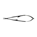 Additional view of Power Castroviejo curved needle holder with black titanium finish, 18 cm