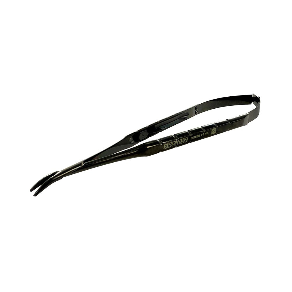 Additional product photograph of curved Power Castroviejo needle holder SKU 5516BN
