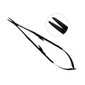 Power Castroviejo straight needle holder, 7.1 in (18 cm), with black titanium finish and tungsten carbide jaws