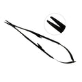 Power straight Castroviejo needle holder, Black Titanium with tungsten carbide gripping jaws, 18.5 cm