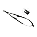 Power Castroviejo straight 16 cm needle holder with black titanium finish and carbide gripping jaws