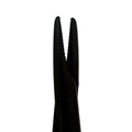 Close-up of straight Castroviejo needle holder jaws, Power Black Titanium