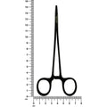 Power Crile-Wood straight needle holder SKU 5505BN photographed beside a ruler for scale