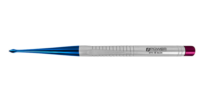 Full view of Accu Lux-Tome spade 4 mm serrated luxating elevator