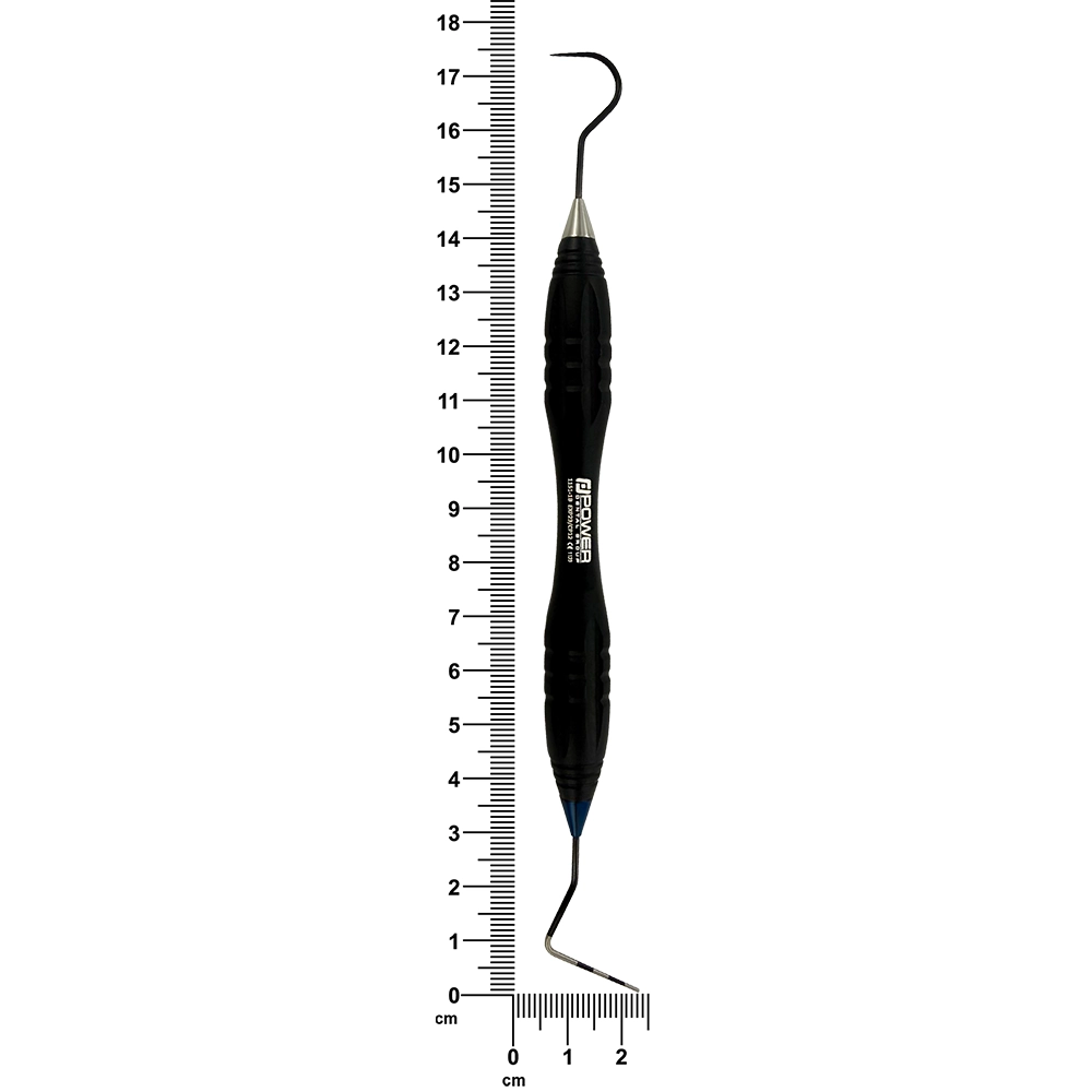 Power Explorer Probe EXP23/CP12 Black Edition shown on ruler; total length 166 mm