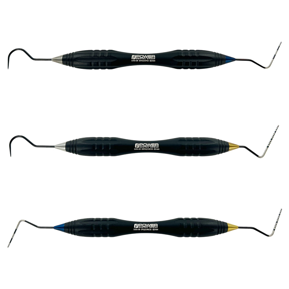 Power Explorer & Probe Kit Set of 3 Black Edition showing three double-ended explorer and probe instruments