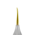 Close-up of serrated titanium tip on Power Flex Luxator curved 3.5 mm