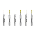 Full set of six Power Flex Luxator 4035S short-tip serrated titanium instruments