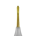 Close-up of the straight 4.5 mm short serrated titanium tip on Power Flex Luxator 4035S-5