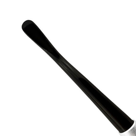 Close-up of the black titanium-coated working end on the Power Flex large distal 4 mm PDL Luxatome